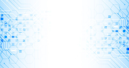 Vector illustration, Hi-tech digital technology and engineering theme