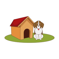 Dog house cartoon