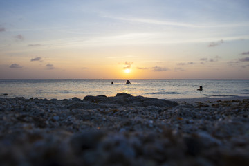 Sunset by the beach