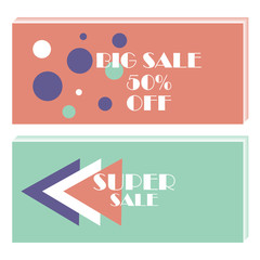 big sale banner design vector