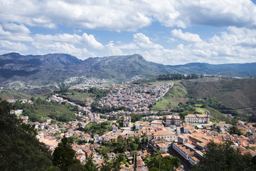 Fototapeta na wymiar Ouro Preto, Minas Gerais - vista do Mirante São Sebastião