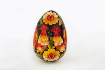 Wooden painted egg in style of Russian. painted Roosters. Roosters .Cock 2017. Painted Egg, Easter, Easter Egg. folk art