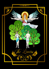 Fototapeta premium the lovers card