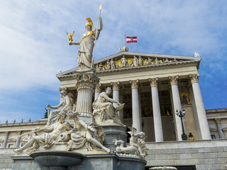 Fototapeta na wymiar austria, vienna, parliament