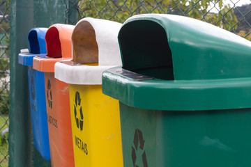 Recycling and sustainability recycling bins