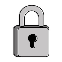 safe padlock isolated icon vector illustration design