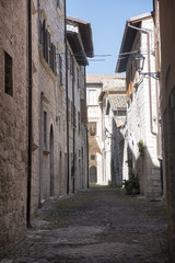 Fototapeta na wymiar Ascoli Piceno (Marches, Italy), historic buildings