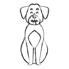 Fototapeta premium Cute dog cartoon