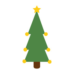 christmas tree isolated iicon vector illustration design