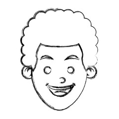 Boy smiling cartoon