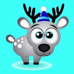  Christmas deer cartoon