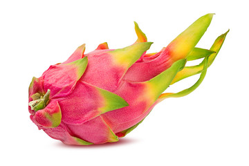 Fresh dragon fruit isolated on white background