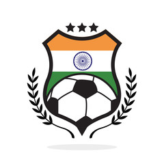 India national flag football crest