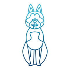 Cute dog cartoon icon vector illustration graphic design