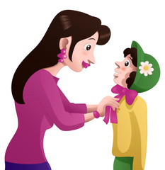 buying hat on isolated