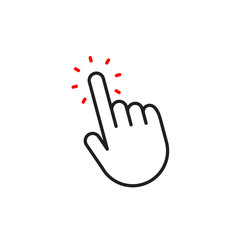 Hand click icon