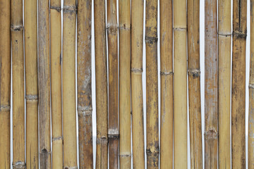close-up Bamboo texture , natural fence patterns backgrounds for home decoration, pier stick wallpaper