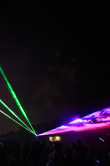 a laser light display show