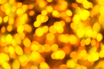 Yellow color light blurred bokeh background, unfocused.