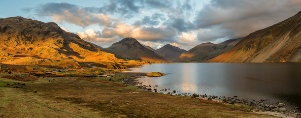 Moody evening light at Wastwater in the English Lake District.