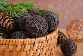 Rumkugel zum Weihnachtsfest