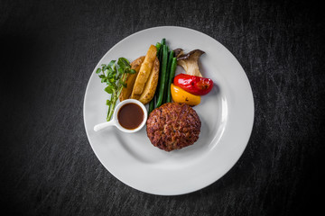 ハンバーグステーキ　Delicious hamburger steak