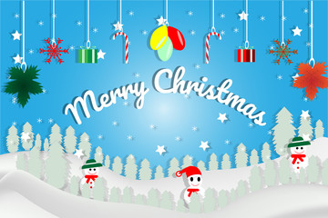 Fototapeta na wymiar Merry Christmas, gifts, celebration, snow, winter, - vector illustration