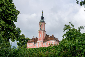 Obraz premium Bodensee, Wallfahrtskirche Kloster Birnau
