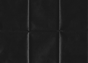 Retro black paper folded texture background