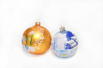 Christmas balls with ornament