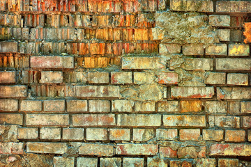 Old brick masonry