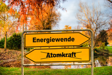 Fototapeta premium Schild 286 - Energiewende