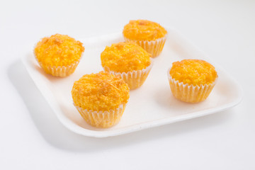 Brazilian Coconut dessert. Quejadinha