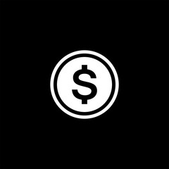 Dollar flat vector icon