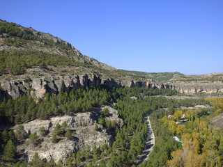 Fototapeta na wymiar Cuenca,ciudad de Castilla la Mancha en España declarada patrimonio de la Humanidad por la Unesco