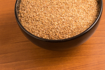 Ground Wheat for a Kibbeh in a bowl / Trigo para quibe.