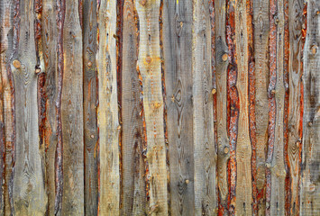 Fence of boards and slabs background