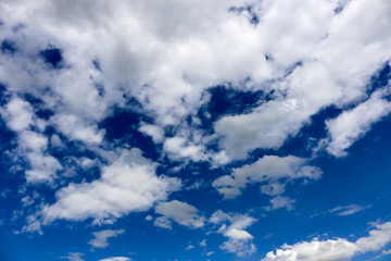clouds in the blue sky