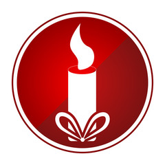 Christmas candle icon
