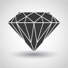 Icon with diamond
