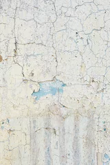 Fotobehang Verweerde muur Oppervlak van de muur met oude beschadigde verf. Verticale achtergrond