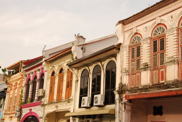 Obraz premium Architecture typique de Georgetown, Penang, Malaisie