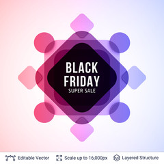 Black Friday sale background design.