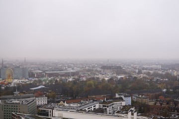 Obraz premium Aerial view to Hamburg city. Germany