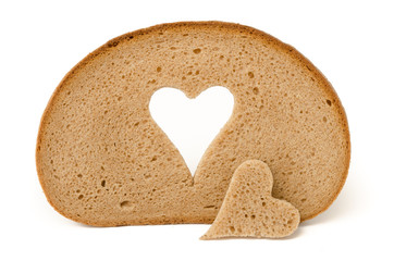 Roggenbrot mit Herz