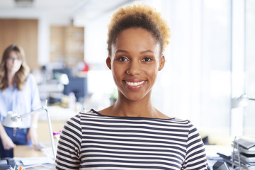 Smiling young professional woman