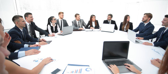 meeting of shareholders of the company at the round - table.