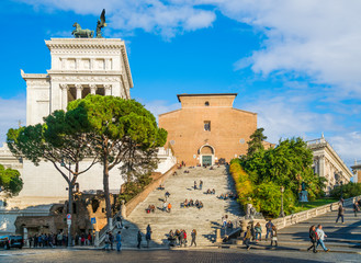 Basilica of Santa Maria in Ara Coeli, Rome, Italy. © e55evu