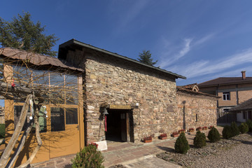 Fototapeta na wymiar Building in Kremikovtsi Monastery of Saint George, Sofia City Region, Bulgaria