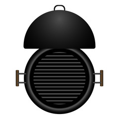 Isolated barbecue grill